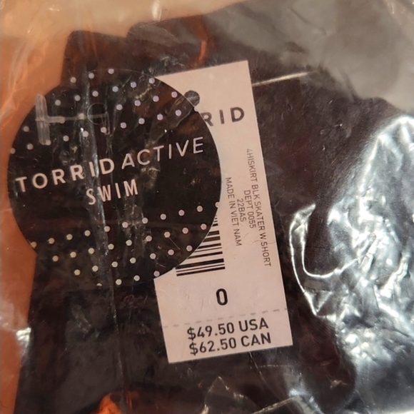 ❤️NWT VINTAGE TORRID HIGH-RISE LONG SWIM SKIRT WITH BRIEF - Picture 11 of 11